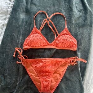 Reef Vibrant Coral Bikini Set